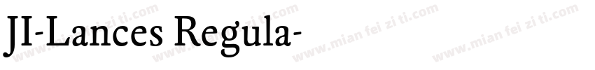 JI-Lances Regula字体转换
